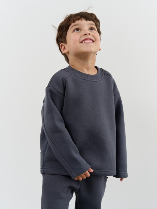 свитшот "маренго" утепленный из россии вид сбоку