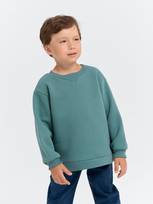 свитшот "море" утепленный из россии вид сбоку