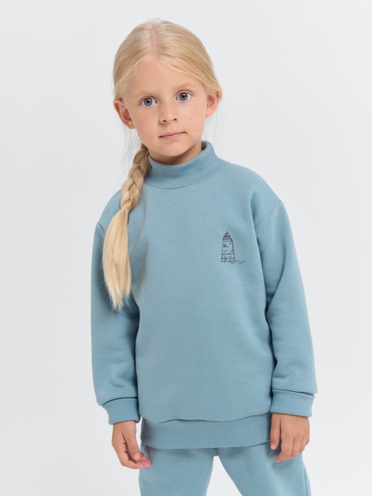 свитшот "ниагара" утепленный от бренда bungly вид слева