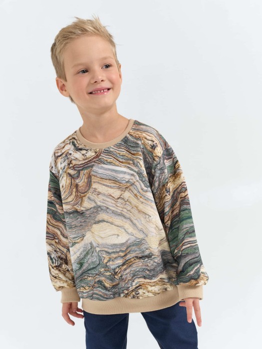 свитшот облегченный "малахит" по цене 2399 руб вид справа