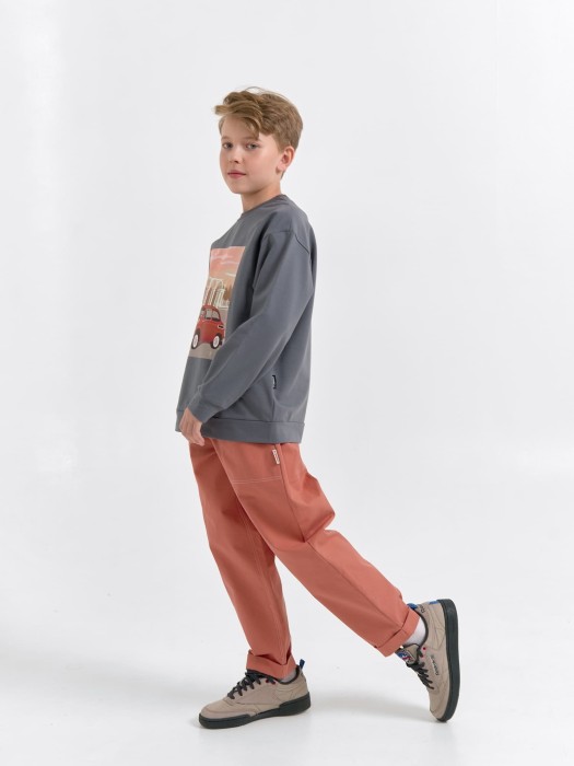 свитшот облегченный "маренго" с принтом 7+ по цене 1799 руб вид справа