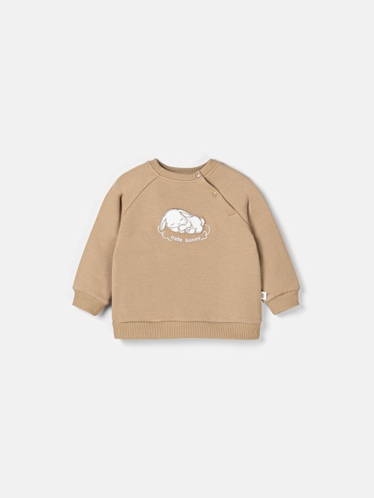 свитшот облегченный "орех" 0+ от бренда bungly вид слева