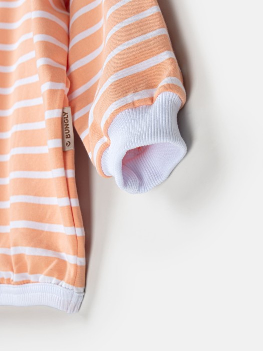 свитшот облегченный "полоска персик" по цене 1139 руб вид справа