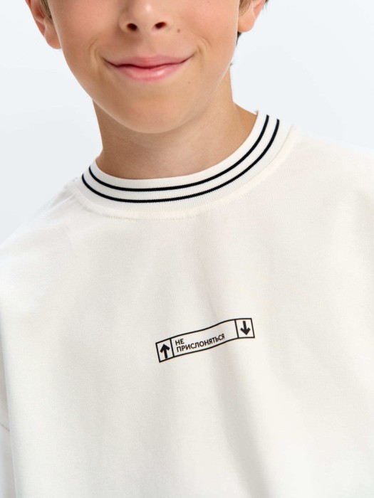 свитшот облегченный "сахар" 7+ из россии вид сбоку