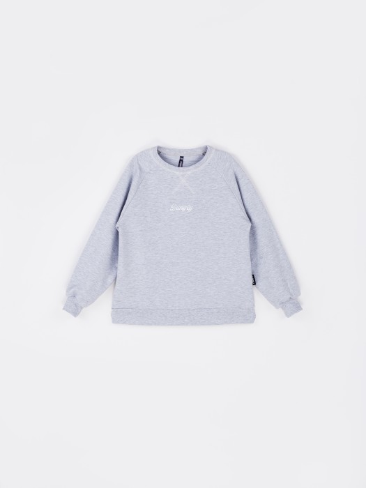 свитшот облегченный "серый меланж" 7+ фотография