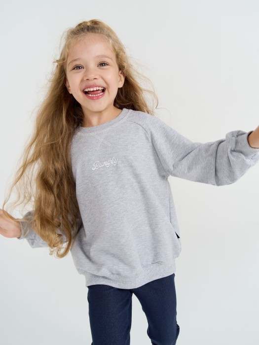 свитшот облегченный "серый меланж" из проверенных материалов спереди