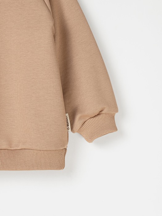 свитшот "песок" с вышивкой утепленный без начеса из россии вид сбоку