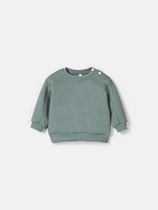 свитшот "полынь" утепленный 0+ от бренда bungly вид слева