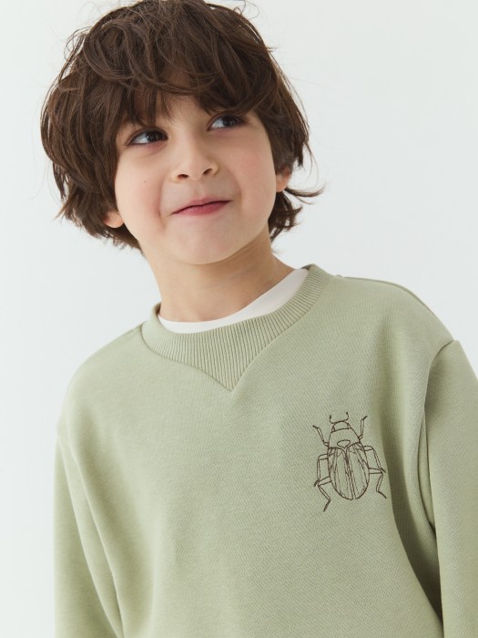 свитшот "полынь" утепленный без начеса по цене 2299 руб вид справа