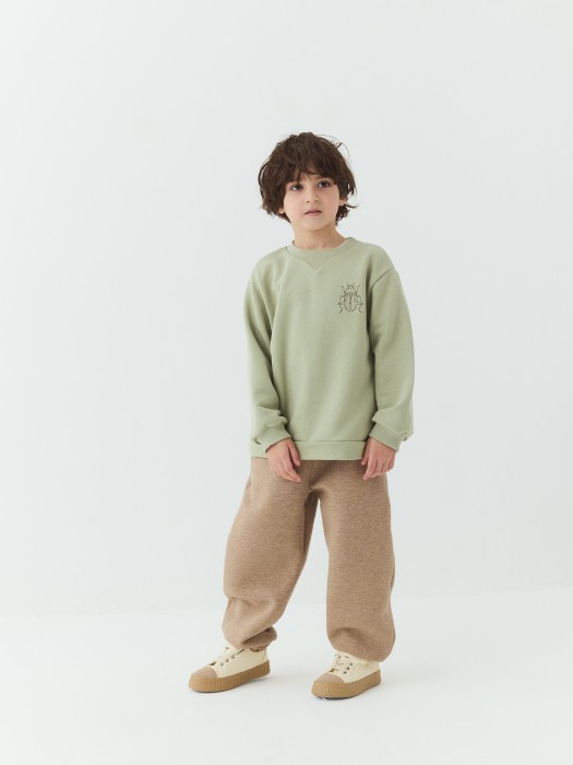 свитшот "полынь" утепленный без начеса из россии вид сбоку