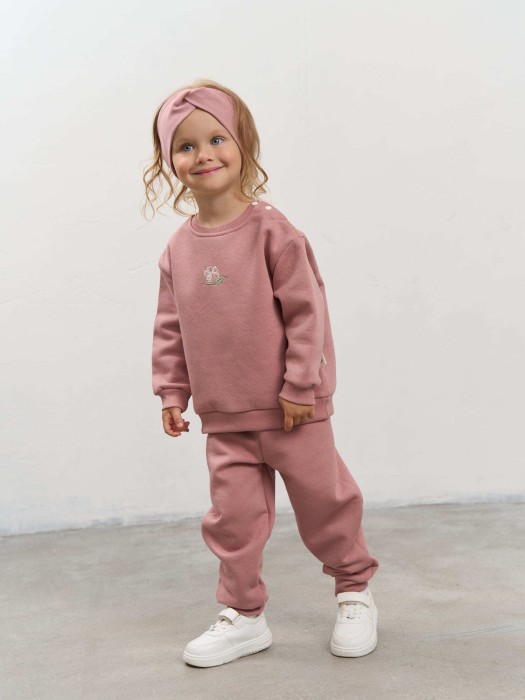 свитшот "розовая дымка" утепленный 0+ по цене 1359 руб вид справа