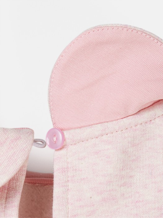 свитшот "розовый меланж" утепленный по цене 2599 руб вид справа