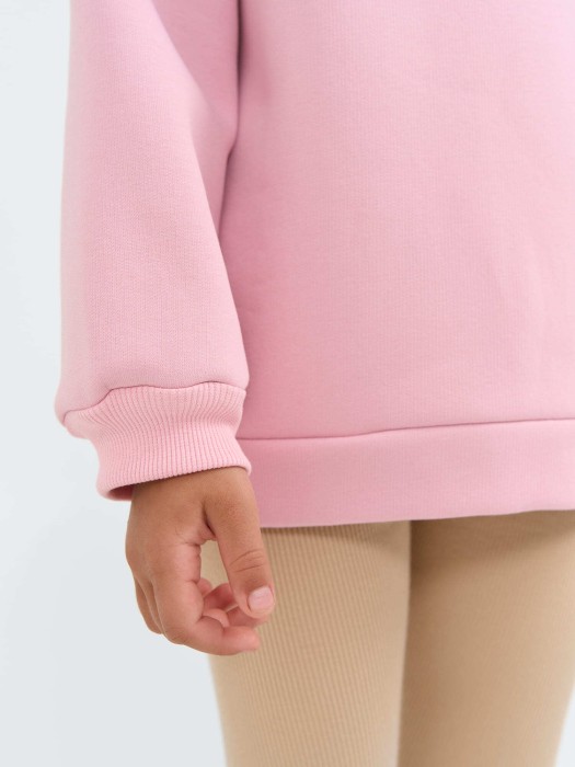 свитшот "розовый зефир" утепленный по цене 1539 руб вид справа