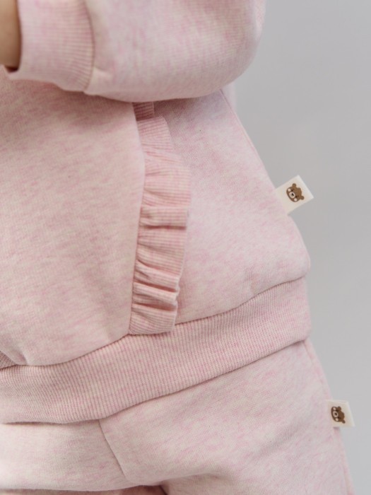 свитшот с рюшей "клубничный коктейль" утепленный 0+ из россии вид сбоку