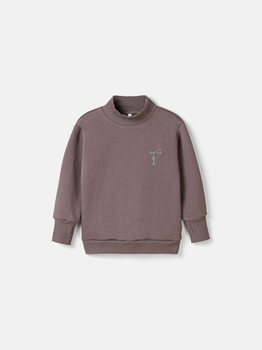 свитшот "темный шоколад" утепленный фотография