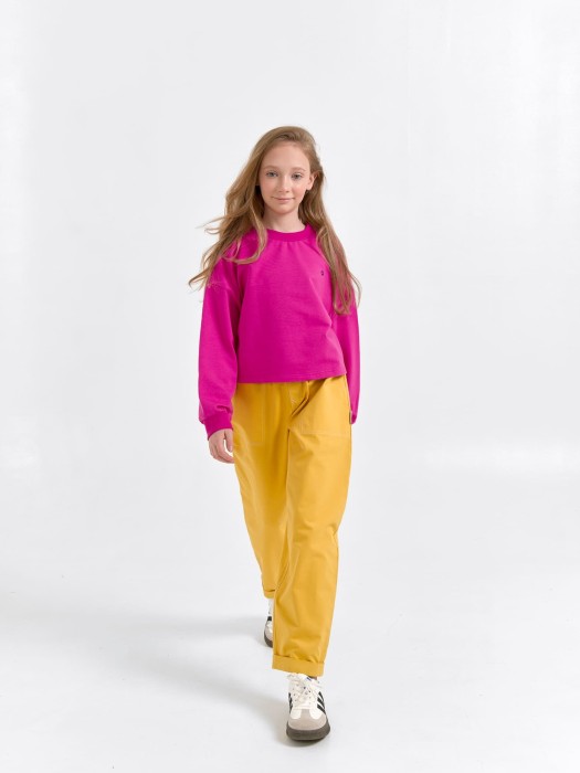 свитшот укороченный облегченный "бабл-гам" 7+ по цене 1319 руб вид справа