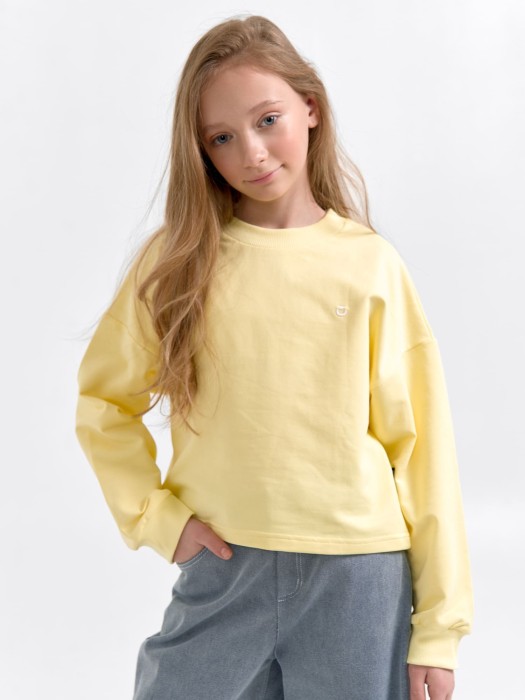 свитшот укороченный облегченный "нарцисс" 7+ из россии вид сбоку