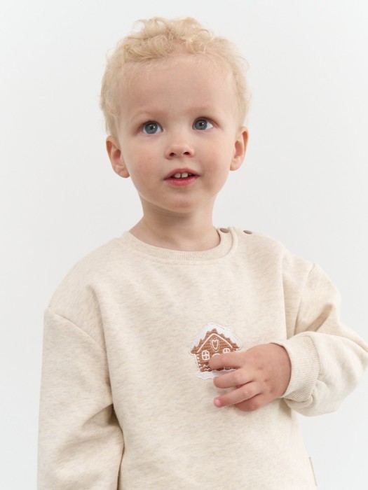 свитшот "ванильный пудинг" утепленный 0+ из россии вид сбоку