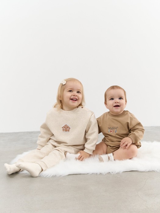 свитшот "ванильный пудинг" утепленный 0+ из проверенных материалов спереди