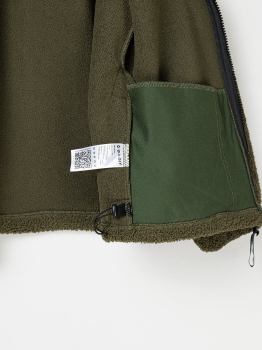 толстовка букле "хаки" утепленная 7+ из проверенных материалов спереди