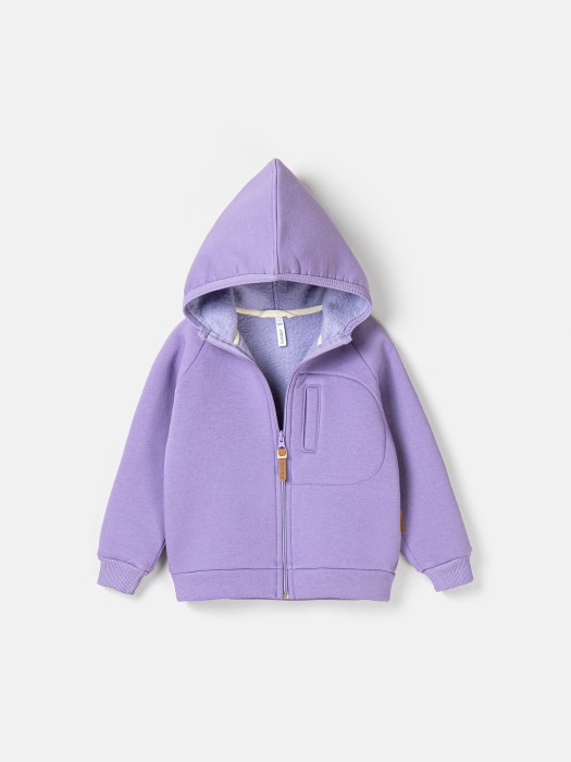 толстовка "милка" утепленная от бренда bungly вид слева