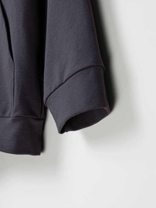 толстовка облегченная "графит" с принтом 7+ по цене 1750 руб вид справа