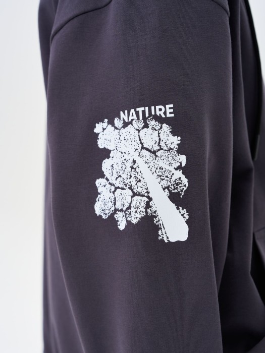 толстовка облегченная "графит" с принтом 7+ из россии вид сбоку