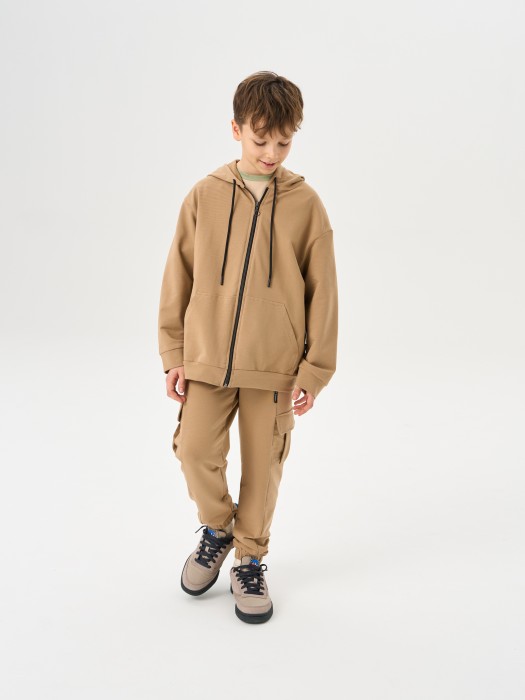 толстовка облегченная "песок" 7+ из проверенных материалов спереди
