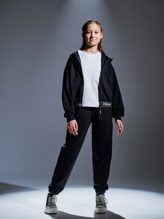 толстовка облегченная "уголь" укороченная подростковая по цене 2239 руб вид справа