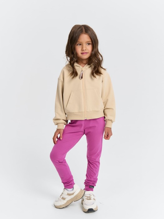 толстовка облегченная укороченная "крем-брюле" из россии вид сбоку