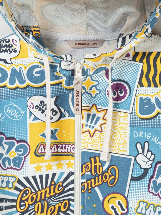 толстовка оверсайз облегченная "comic hero" по цене 1799 руб вид справа