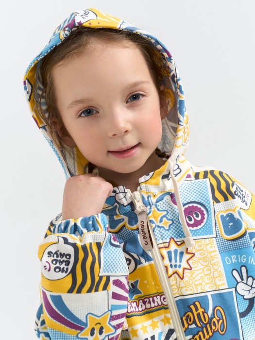 толстовка оверсайз облегченная "comic hero" из проверенных материалов спереди