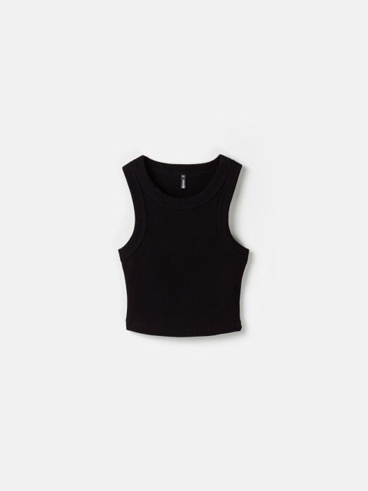 топ халтер укороченный "уголь" женский от бренда bungly вид слева