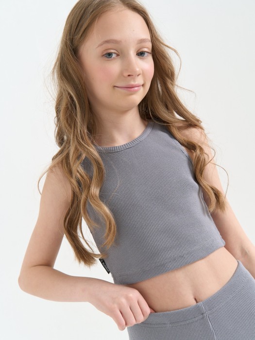 топ из кашкорсе "пепел" 7+ от бренда bungly вид слева