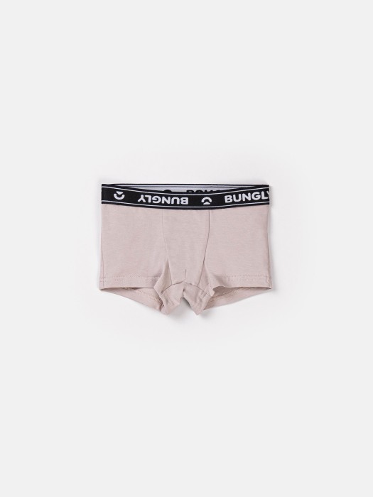 трусы боксеры для мальчиков "нюд/гроза" 2 шт 7+ от бренда bungly вид слева