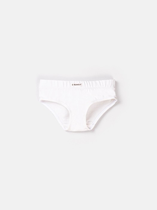 трусы для девочек "роза/молоко" 2 шт от бренда bungly вид слева