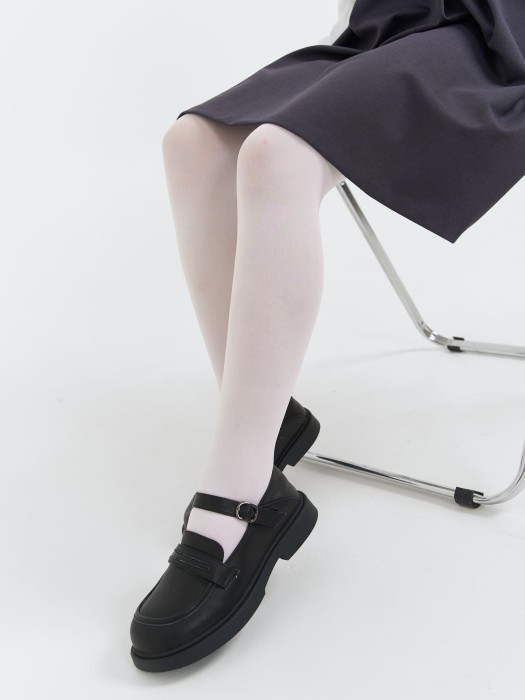 туфли школьные для девочки "черные" 7+ повседневного стиля с лицевой стороны