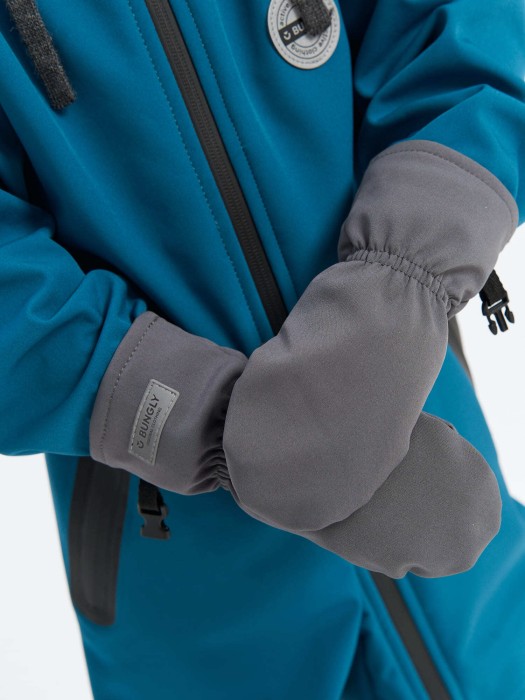 варежки softshell "графит" из проверенных материалов спереди