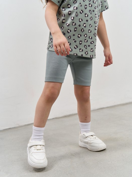 велосипедки из кашкорсе "шалфей" 0+ по цене 479 руб вид справа