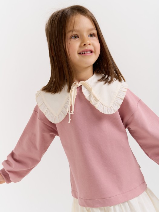 воротник с рюшами "молоко" фотография