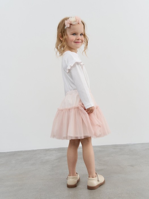 юбка из фатина "розовое облако" двухъярусная 0+ по цене 1919 руб вид справа