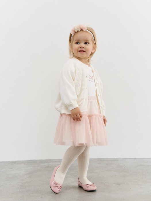 юбка из фатина "розовое облако" двухъярусная 0+ из россии вид сбоку