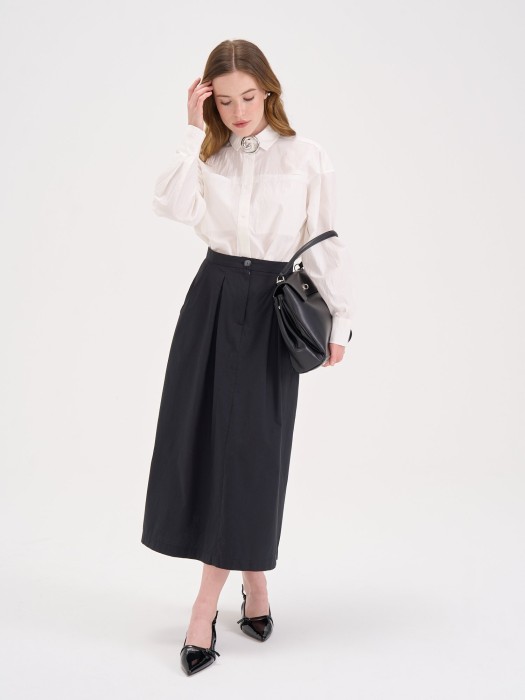 юбка миди "уголь" женская из россии вид сбоку