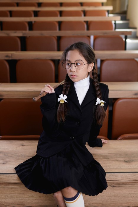 юбка плиссе "черная" 7+ из проверенных материалов спереди