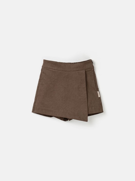 юбка-шорты вельветовая "трюфель" 7+ фотография