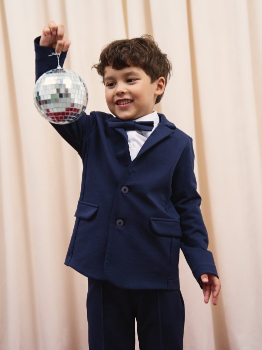 жакет "индиго" от бренда bungly вид слева