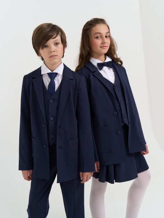 жакет "синий" 7+ от бренда bungly вид слева