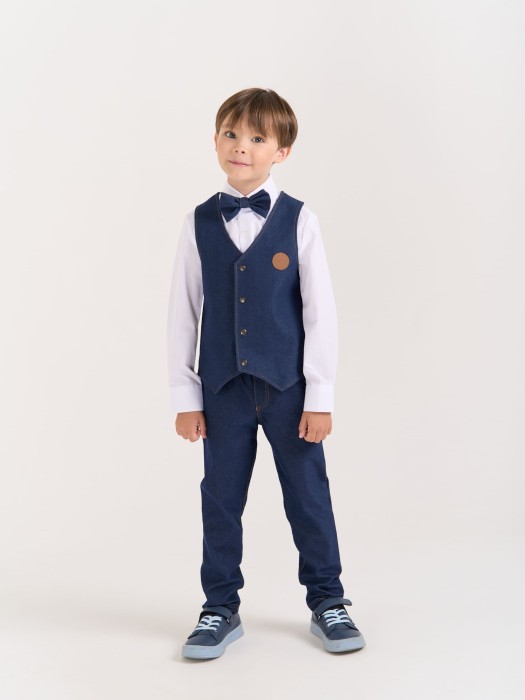 жилет из джинскота "джинс" по цене 1899 руб вид справа