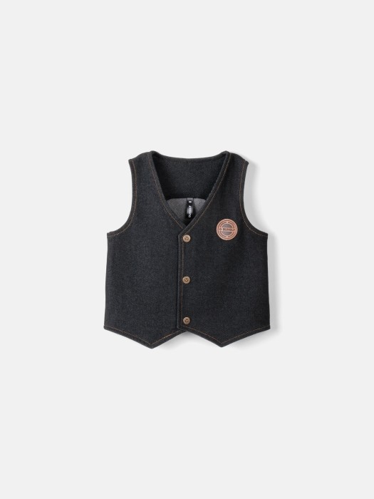 жилет из джинскота "графит" фотография