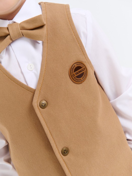 жилет из джинскота "миндаль" по цене 1899 руб вид справа